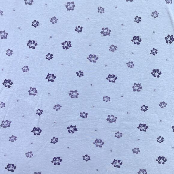 Croft & Barrow Intimates Short Sleeve Purple Lavender Floral Nightgown Medium - Picture 6 of 11